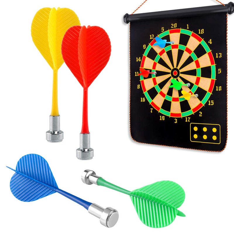 Yalis Magnetic Darts 12 Packs, Replacement Dart for Magnet Dartboard, Safety Plastic Darts for Target Game, Red and Yellow - Image 5